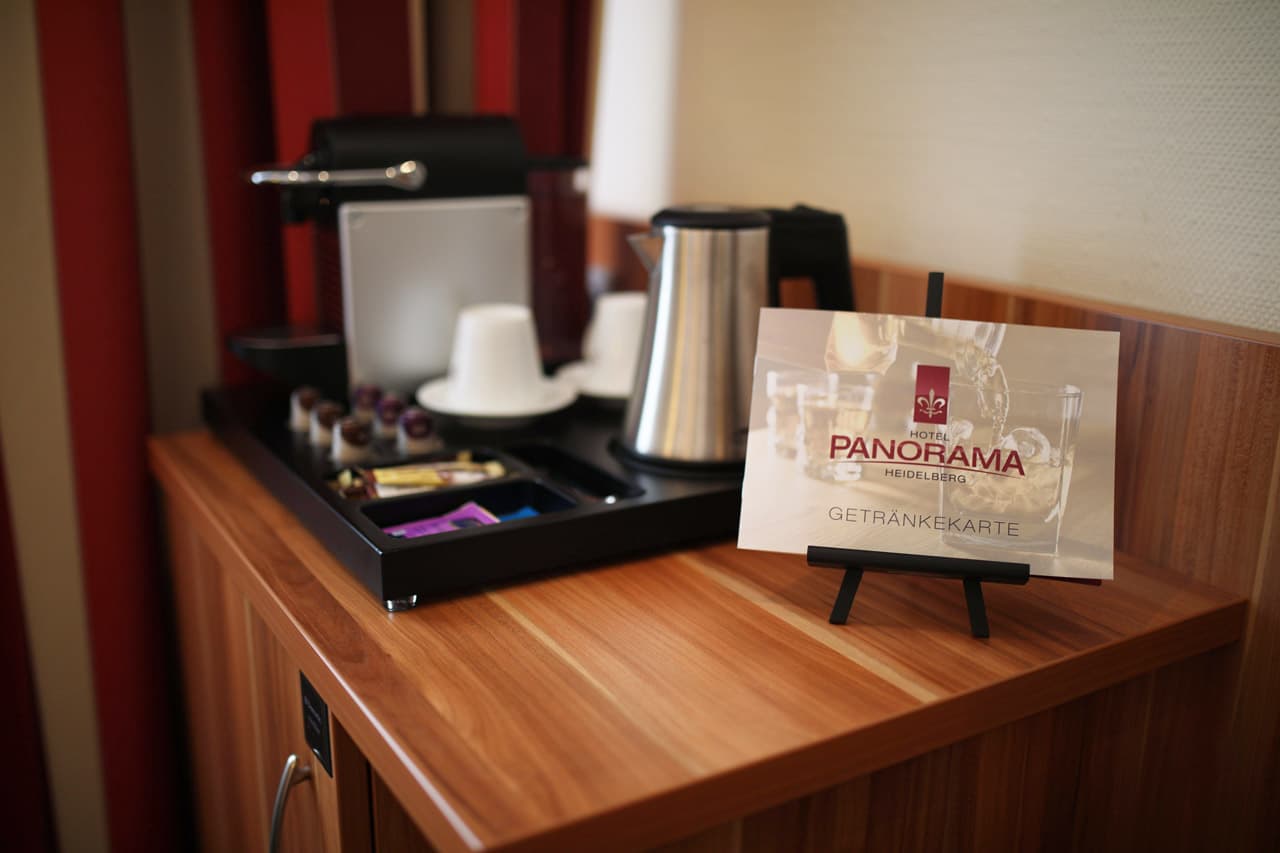 Kaffeemaschine im Zimmer
